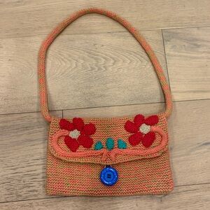 Handcrafted Floral Women's Crochet Bag